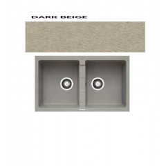 Pyramis Sparta Ένθετος Νεροχύτης από Συνθετικό Γρανίτη 78x50cm Dark Beige Pyramis Sparta Ένθετος Νεροχύτης από Συνθετικό Γρανίτη 78x50cm Dark Beige